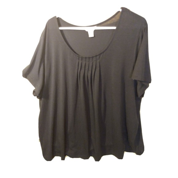 WHITE STAG WOMENS T-SHIRT BLACK  SIZE 3X 22W/24W - Picture 1 of 12